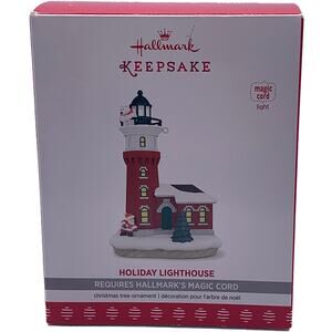 Hallmark Keepsake 2017 Holiday Lighthouse No. 6 Magic Light Ornament in Box